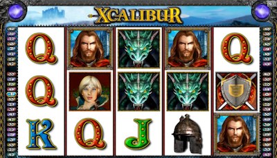 Xcalibur reels Microgaming