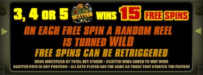 Girls with Guns Jungle Heat free spin rules