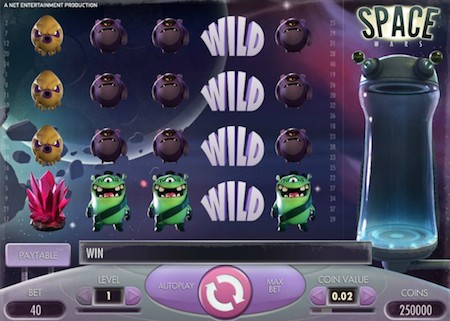 Space wars reels net ent
