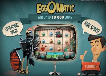 Eggomatic bonus screen