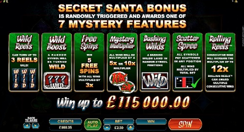 Secret Santa slot features 1