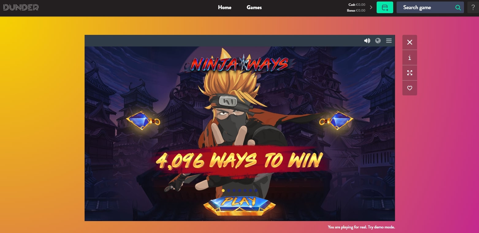 Ninja Ways Red tiger Gaming