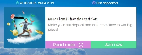 Win an iphone with Sloty