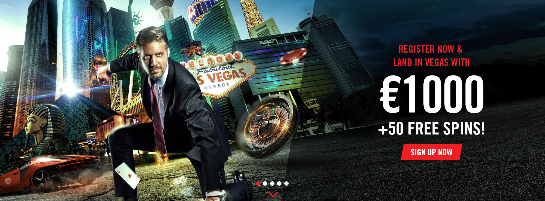 Welcome bonus offer at Vegas Hero