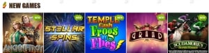 New games at Bobs Casino
