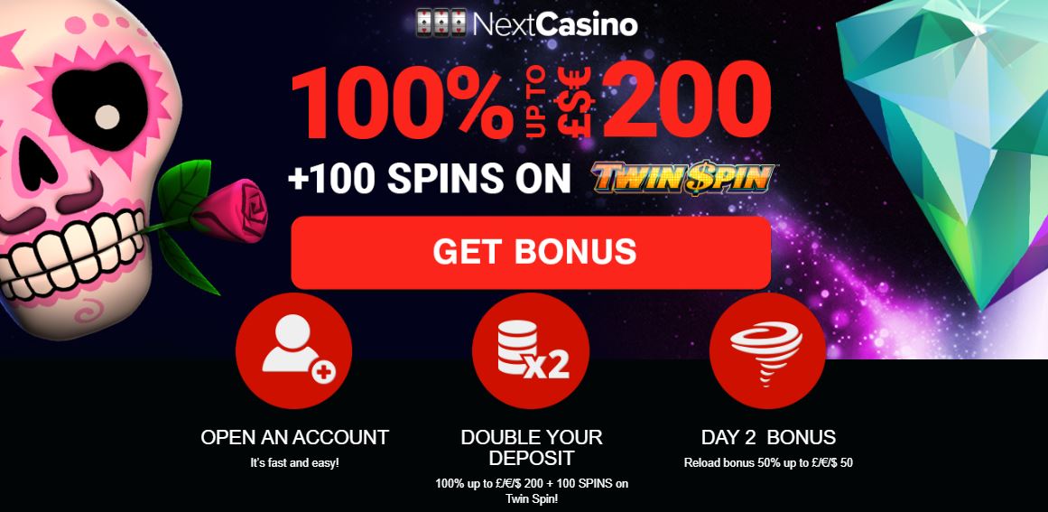 Next Casino Welcome Bonus