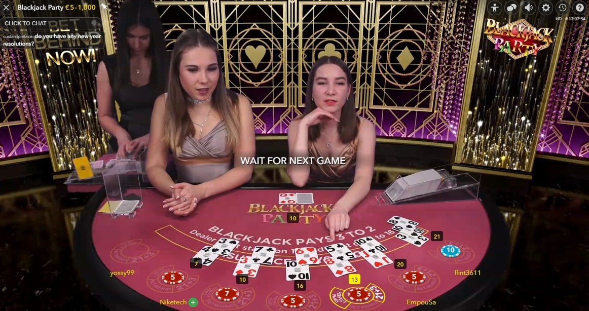 Blackjack Party at Wishmaker