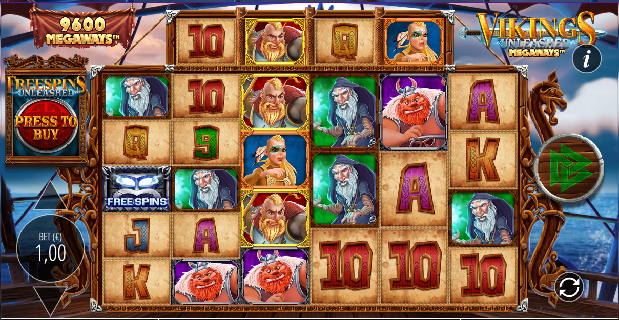 Vikings Unleashed Megaways Online Slot Machine Game Review