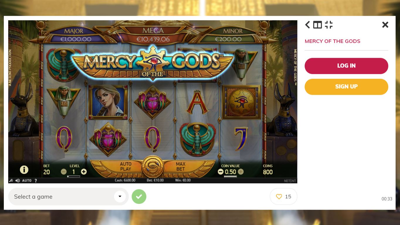 Full Screen Game Play at Winningroom