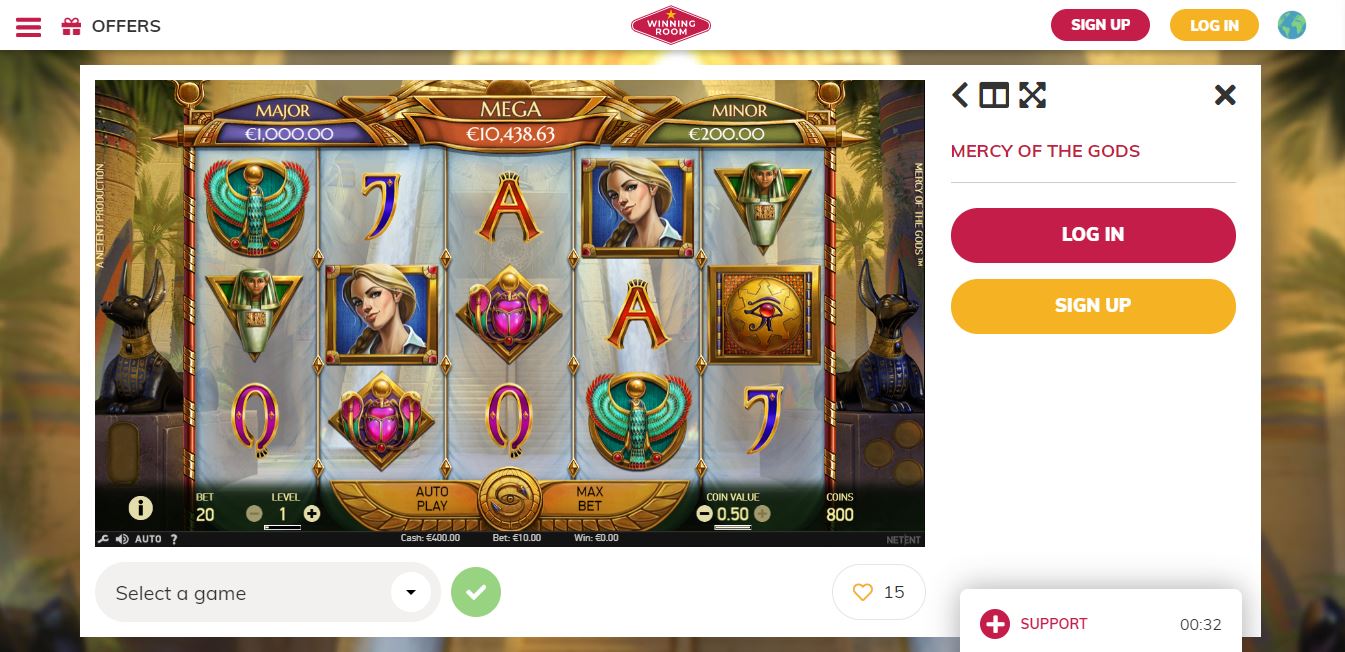 Game play page