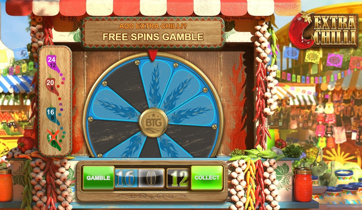 Free Spins gamble on Extra Chilli - Blue Wheel