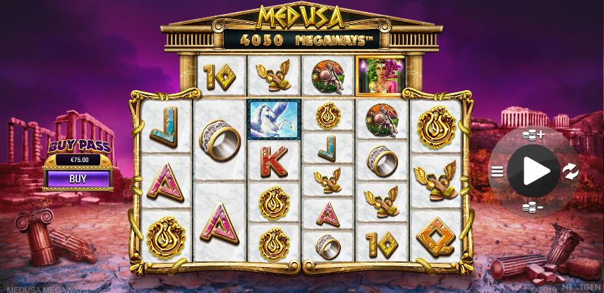 Base game in medusa Megaways
