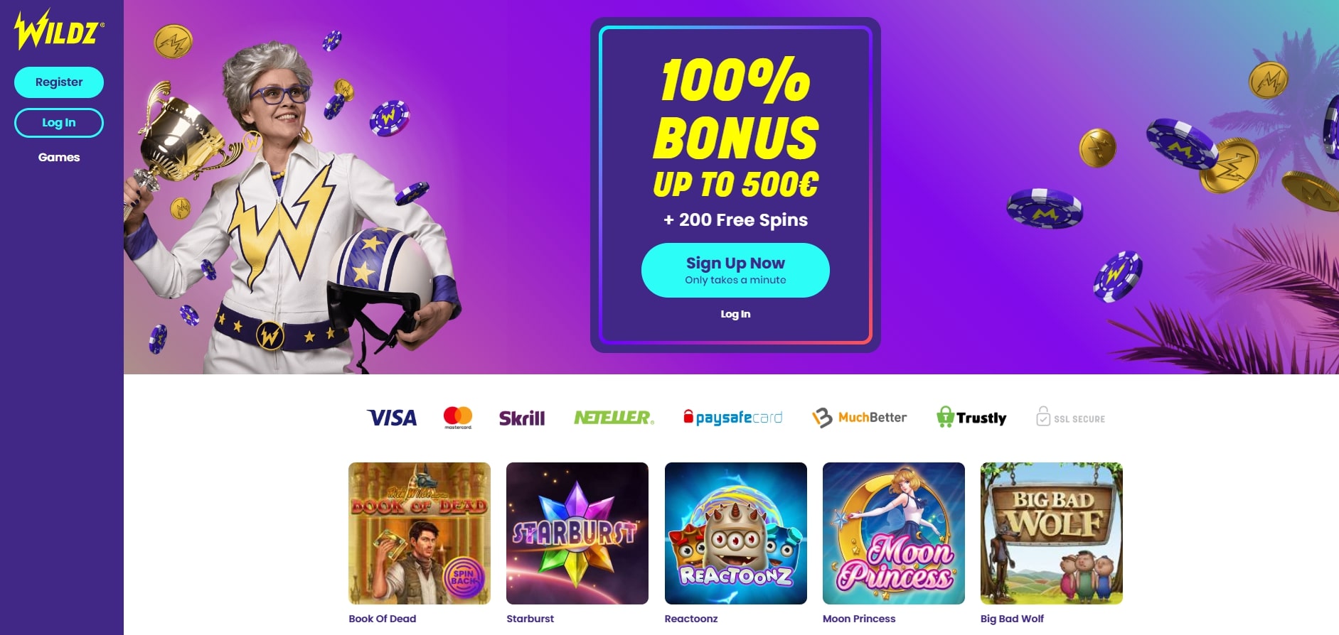 Wildz Online Casino Welcome Bonus