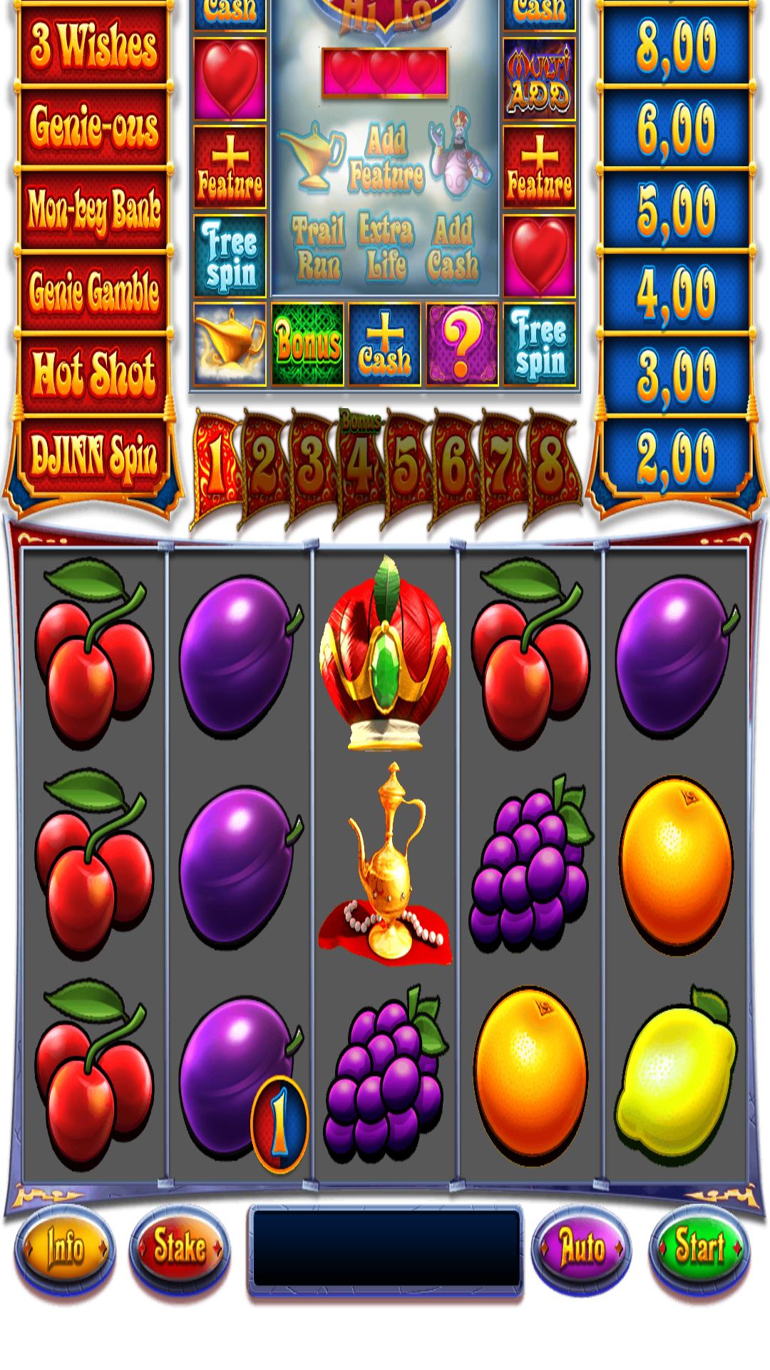 Genie jackpots Cave of wonders reelss