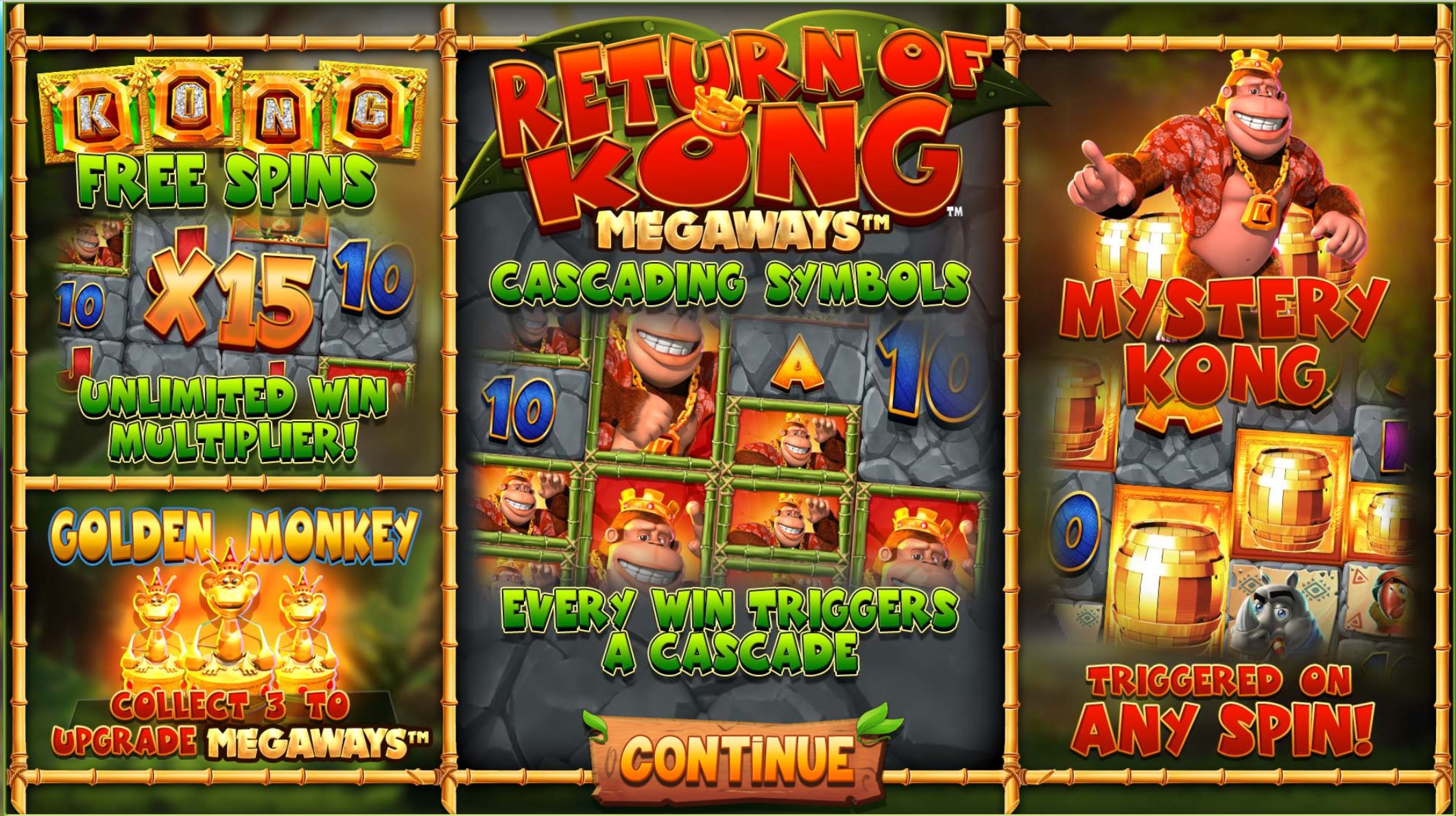 Return of Kong megaways info