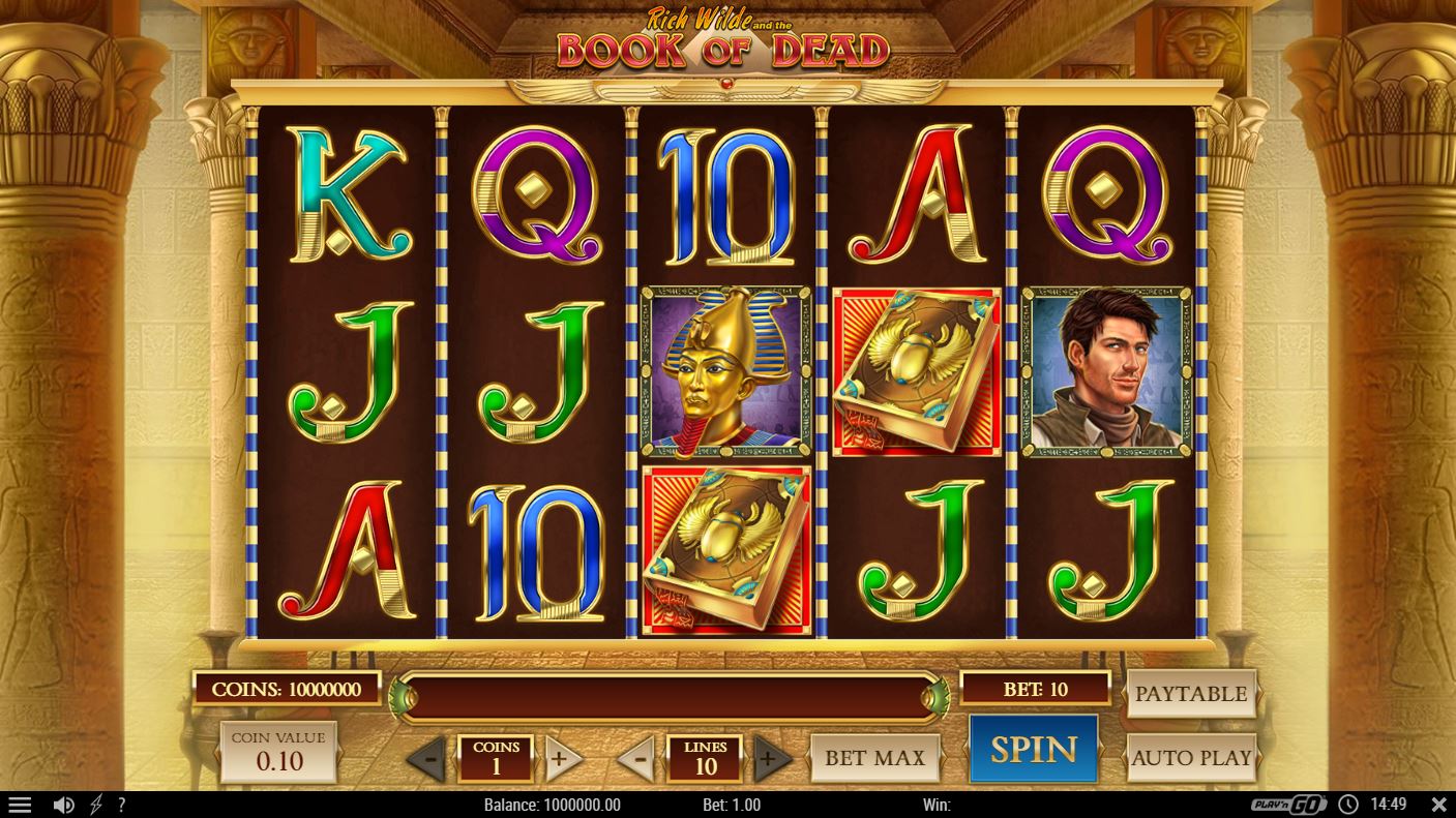 Base game of Book of dead