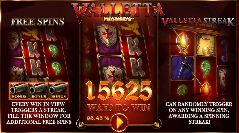 Loading Screen of Valletta Megaways