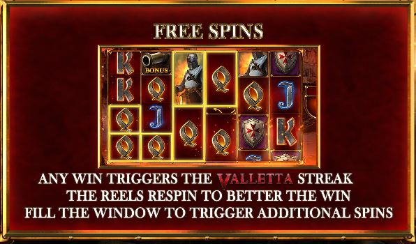 Free Spins Feature in Valletta Megaways