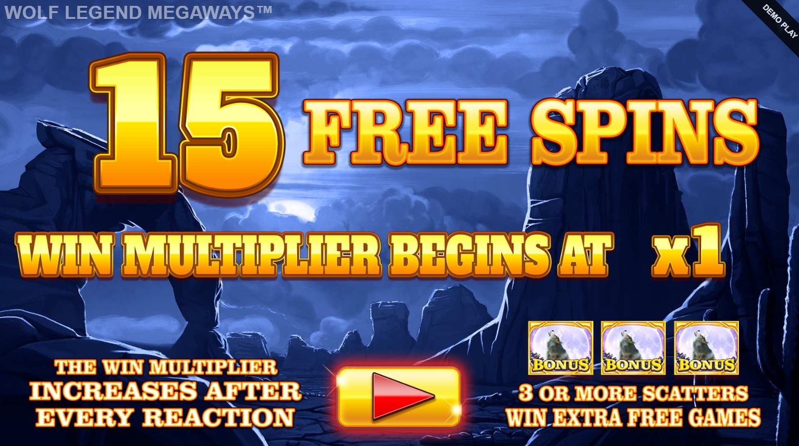 15 free spins starting