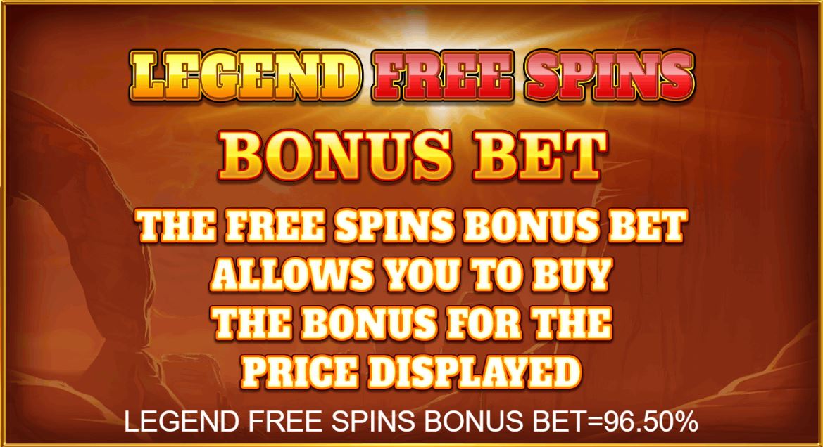 Bonus buy in Wolf Legend