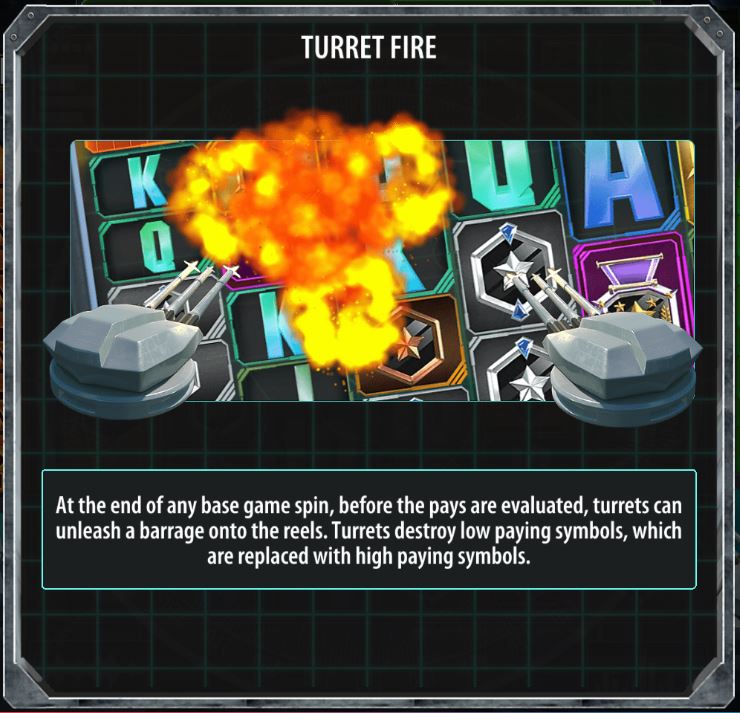 Turrets in Battleship Direct Hit!
