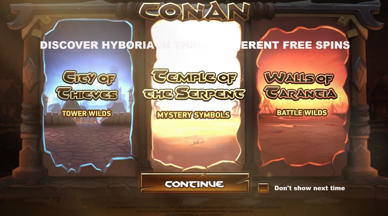 Loading Screen in Conan