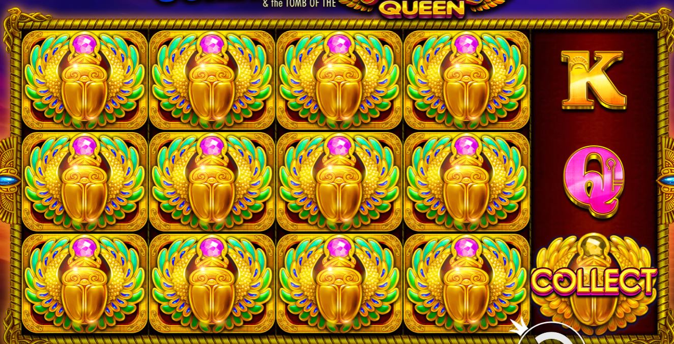 john hunter and the tomb of the scarab queen free spins win