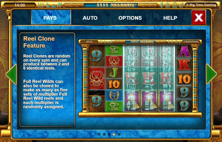 Paytable Reel Clone