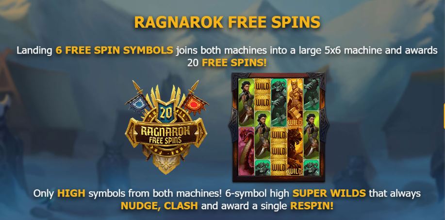 Age of Asgard Yggdrasil free spins Ragnarok