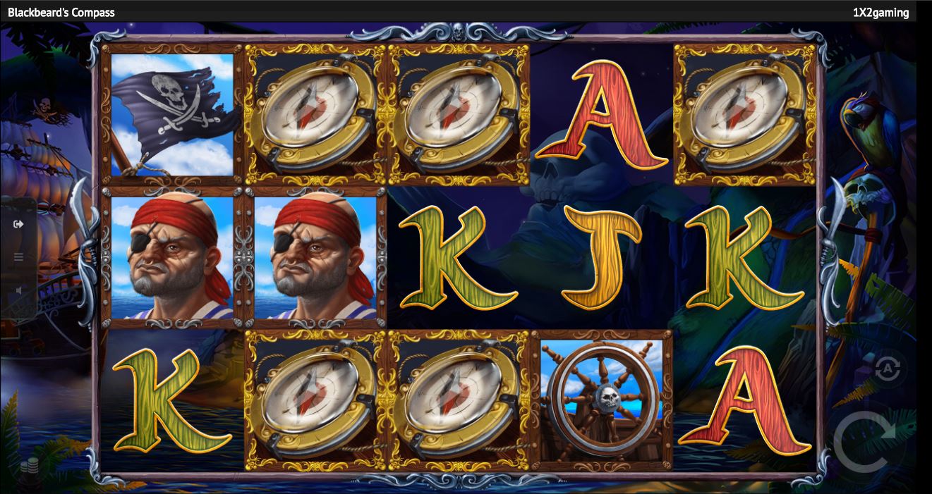 Blackbeard's Compass sticky wilds free spins