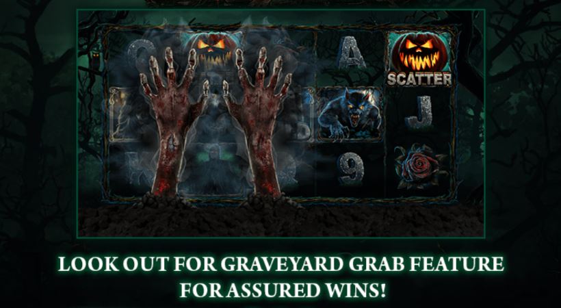 Helloween fever slot graveyard grab feature
