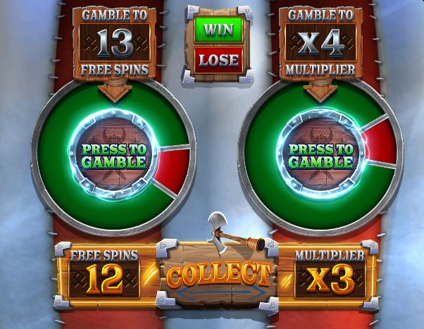 Vikings Unleashed Gamble wheel