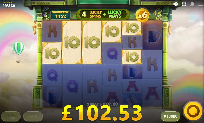 Lucky Spins feature in Golden Leprechaun Megaways