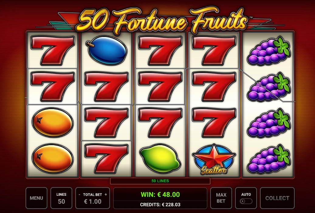50 fortune fruits sevens